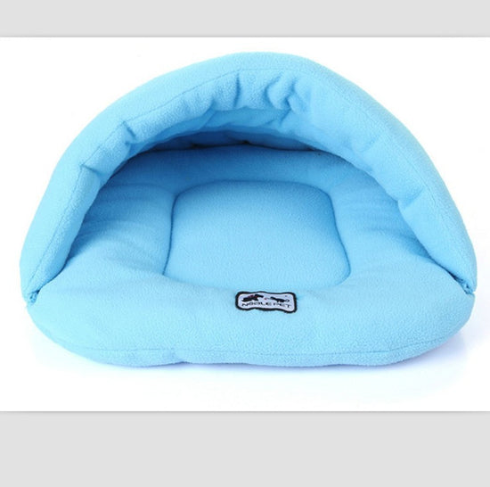 Cama para Mascotas de Lujo y Calidez con Saco de Dormir de Colores Caramelos