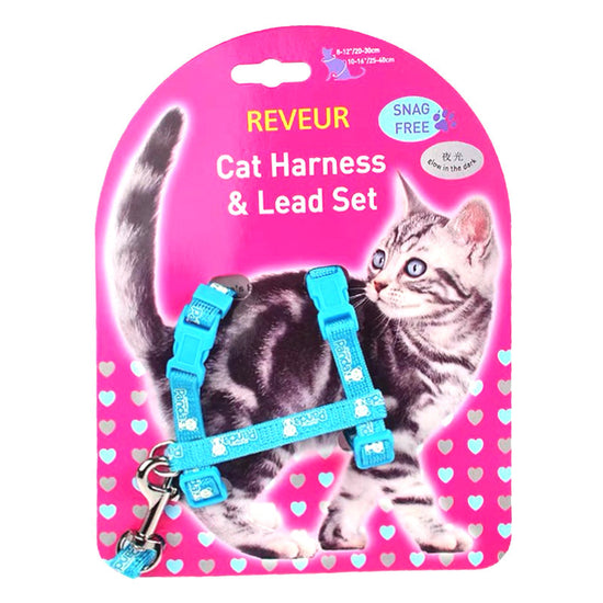 Arnés Reflectante para Gatos para Seguridad Nocturna